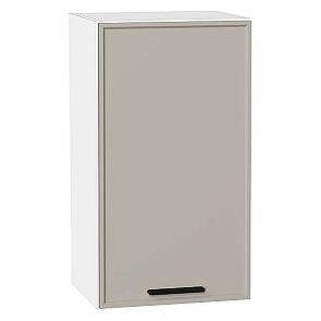 Шкаф верхний с 1-ой дверцей Фрейм Clay Silk/Белый 716*400*324