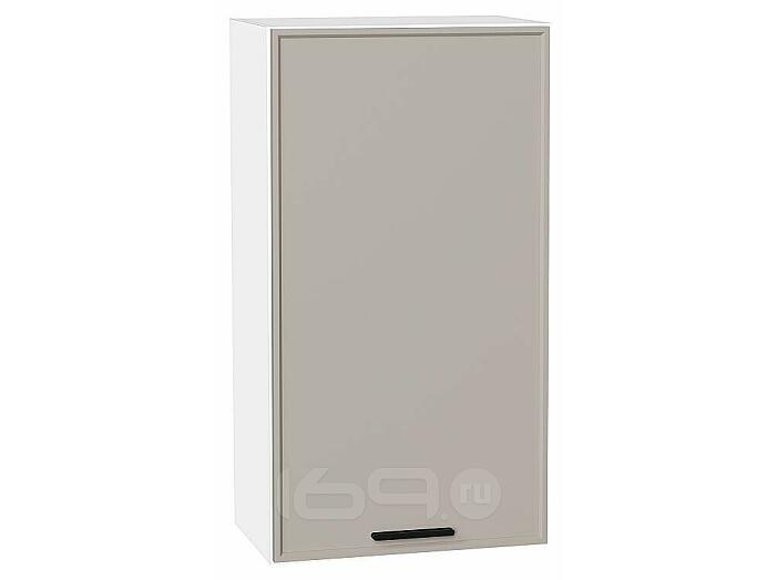 Шкаф верхний с 1-ой дверцей Фрейм Clay Silk/Белый 920*500*324