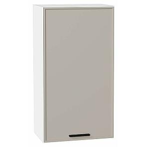 Шкаф верхний с 1-ой дверцей Фрейм Clay Silk/Белый 920*500*324