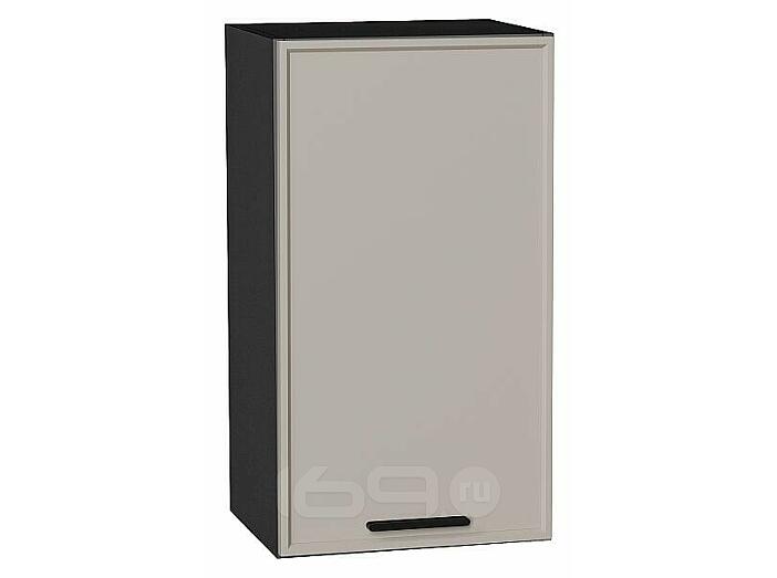 Шкаф верхний с 1-ой дверцей Фрейм Clay Silk/Graphite 716*400*324