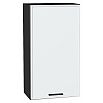 Шкаф верхний с 1-ой дверцей Фрейм White Silk/Graphite 920*500*324