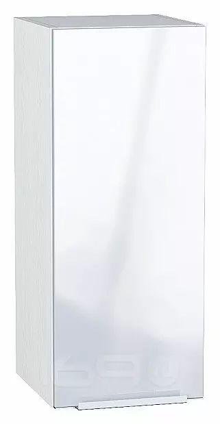 Шкаф верхний с 1-ой дверцей Фьюжн Angel Белый 716*300*320