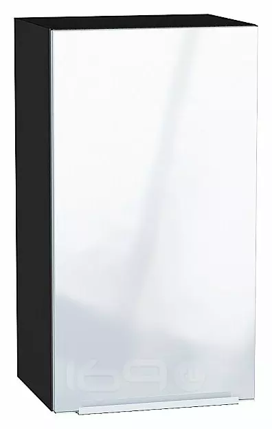 Шкаф верхний с 1-ой дверцей Фьюжн Angel Graphite 716*400*320