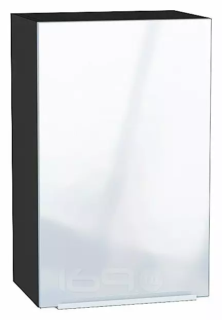 Шкаф верхний с 1-ой дверцей Фьюжн Angel Graphite 716*450*320