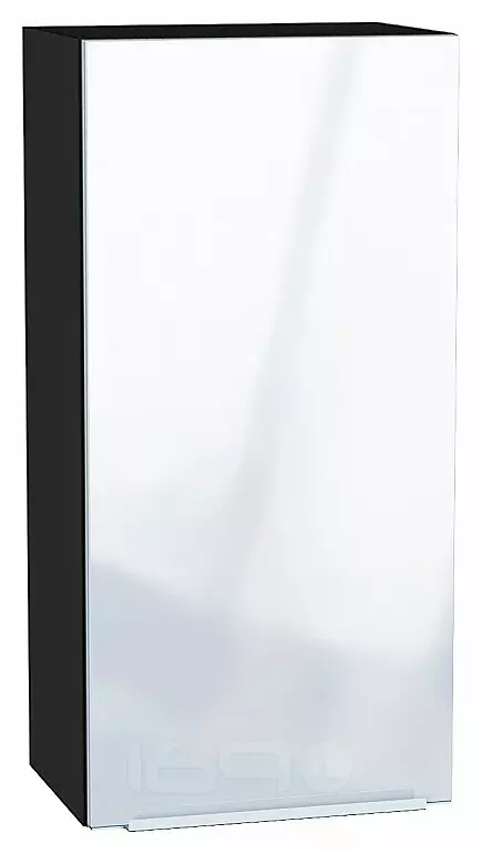 Шкаф верхний с 1-ой дверцей Фьюжн Angel Graphite 920*450*320