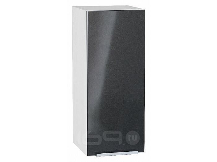 Шкаф верхний с 1-ой дверцей Фьюжн Anthracite Белый 716*300*320