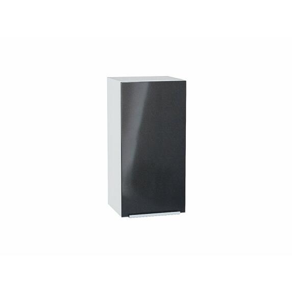 Шкаф верхний с 1-ой дверцей Фьюжн Anthracite Белый 716*350*320