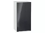Шкаф верхний с 1-ой дверцей Фьюжн Anthracite Белый 716*350*320
