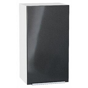 Шкаф верхний с 1-ой дверцей Фьюжн Anthracite Белый 716*400*320