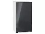 Шкаф верхний с 1-ой дверцей Фьюжн Anthracite Белый 716*400*320