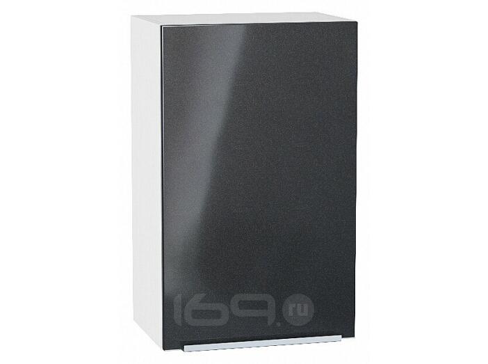 Шкаф верхний с 1-ой дверцей Фьюжн Anthracite Белый 716*450*320