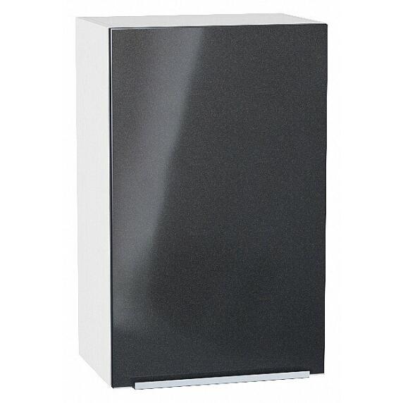 Шкаф верхний с 1-ой дверцей Фьюжн Anthracite Белый 716*450*320