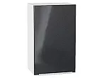 Шкаф верхний с 1-ой дверцей Фьюжн Anthracite Белый 716*450*320