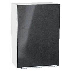 Шкаф верхний с 1-ой дверцей Фьюжн Anthracite Белый 716*500*320