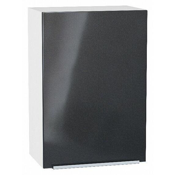 Шкаф верхний с 1-ой дверцей Фьюжн Anthracite Белый 716*500*320