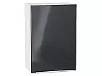 Шкаф верхний с 1-ой дверцей Фьюжн Anthracite Белый 716*500*320