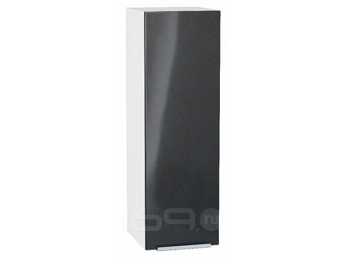 Шкаф верхний с 1-ой дверцей Фьюжн Anthracite Белый 920*300*320