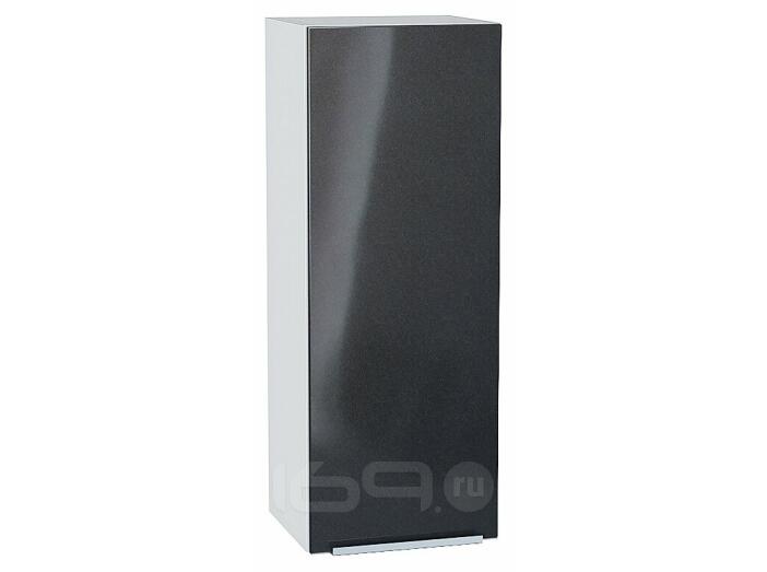 Шкаф верхний с 1-ой дверцей Фьюжн Anthracite Белый 920*350*320