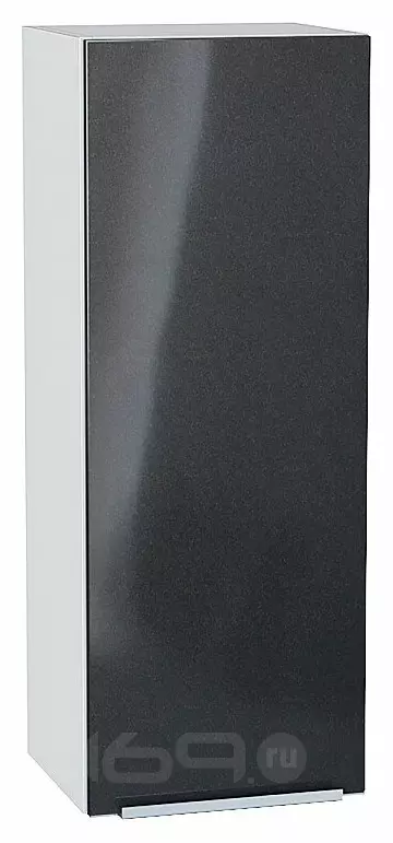 Шкаф верхний с 1-ой дверцей Фьюжн Anthracite Белый 920*350*320