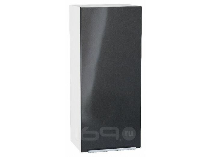 Шкаф верхний с 1-ой дверцей Фьюжн Anthracite Белый 920*400*320