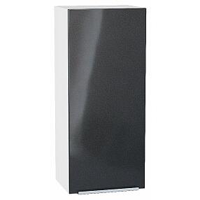 Шкаф верхний с 1-ой дверцей Фьюжн Anthracite Белый 920*400*320