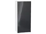 Шкаф верхний с 1-ой дверцей Фьюжн Anthracite Белый 920*400*320