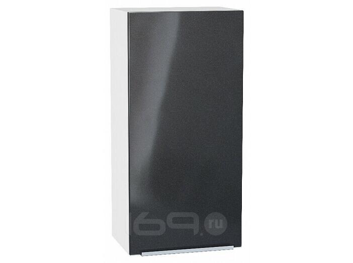 Шкаф верхний с 1-ой дверцей Фьюжн Anthracite Белый 920*450*320