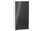 Шкаф верхний с 1-ой дверцей Фьюжн Anthracite Белый 920*450*320