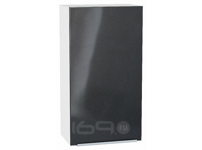 Шкаф верхний с 1-ой дверцей Фьюжн Anthracite Белый 920*500*320