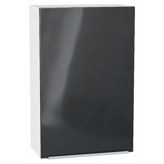 Шкаф верхний с 1-ой дверцей Фьюжн Anthracite Белый 920*600*320