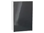 Шкаф верхний с 1-ой дверцей Фьюжн Anthracite Белый 920*600*320