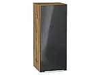 Шкаф верхний с 1-ой дверцей Фьюжн Anthracite Дуб Вотан 716*300*320