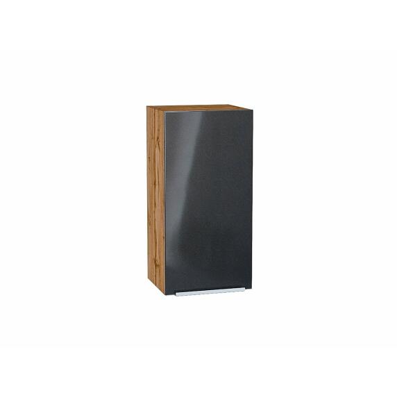 Шкаф верхний с 1-ой дверцей Фьюжн Anthracite Дуб Вотан 716*350*320