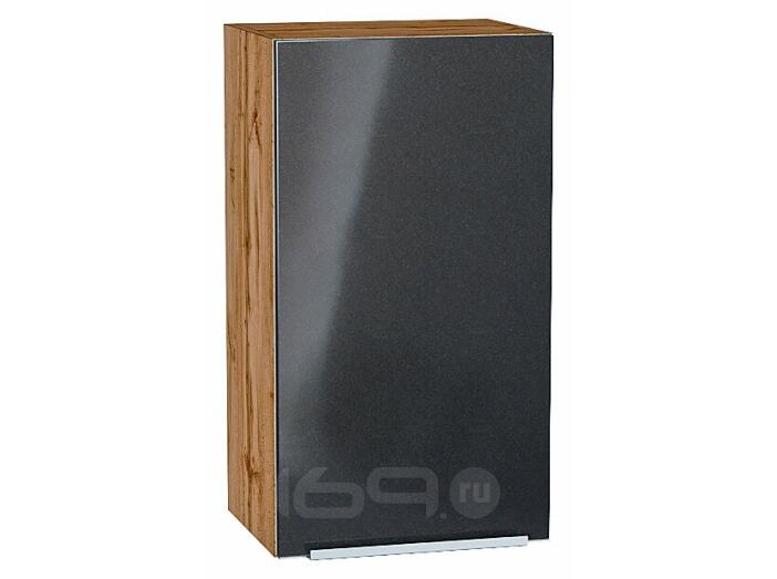 Шкаф верхний с 1-ой дверцей Фьюжн Anthracite Дуб Вотан 716*400*320