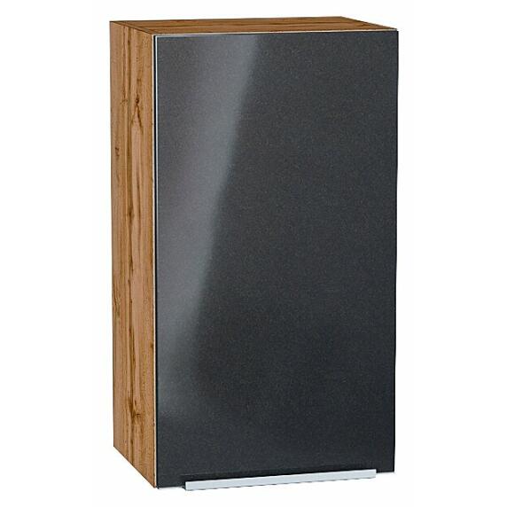 Шкаф верхний с 1-ой дверцей Фьюжн Anthracite Дуб Вотан 716*400*320