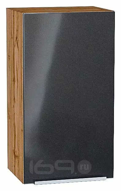 Шкаф верхний с 1-ой дверцей Фьюжн Anthracite Дуб Вотан 716*400*320