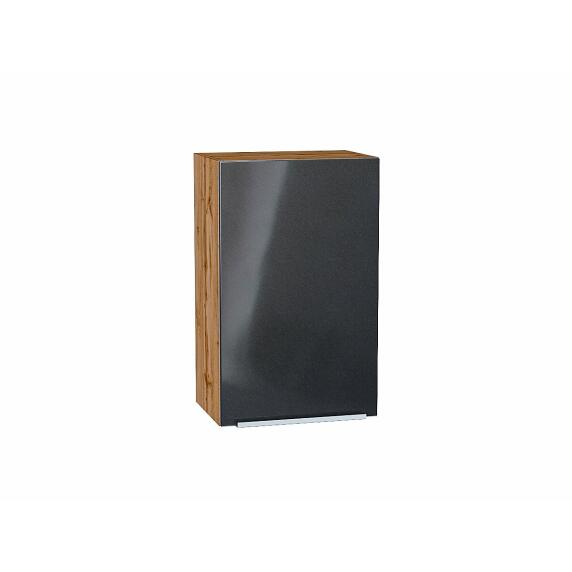 Шкаф верхний с 1-ой дверцей Фьюжн Anthracite Дуб Вотан 716*450*320