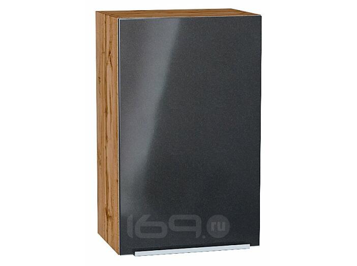 Шкаф верхний с 1-ой дверцей Фьюжн Anthracite Дуб Вотан 716*450*320