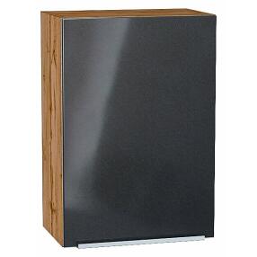 Шкаф верхний с 1-ой дверцей Фьюжн Anthracite Дуб Вотан 716*500*320