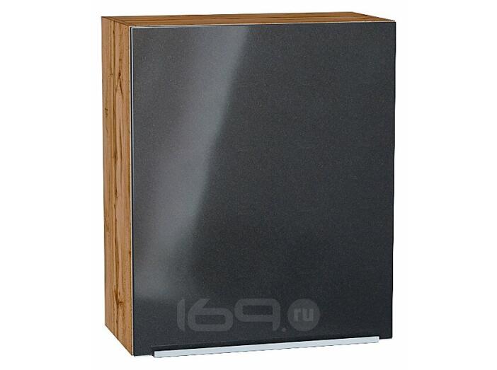 Шкаф верхний с 1-ой дверцей Фьюжн Anthracite Дуб Вотан 716*600*320