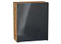 Шкаф верхний с 1-ой дверцей Фьюжн Anthracite Дуб Вотан 716*600*320