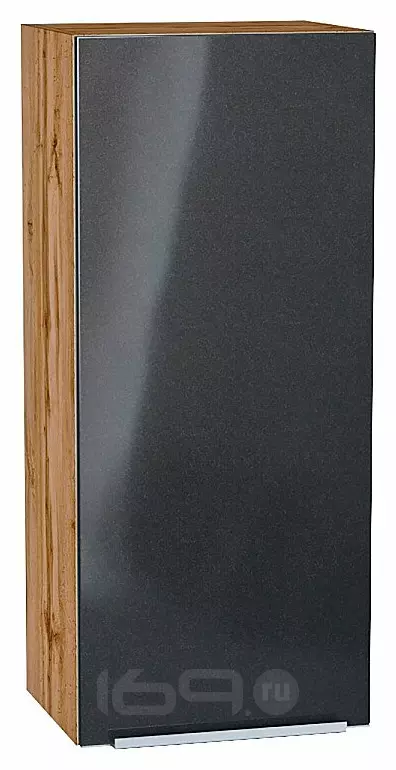 Шкаф верхний с 1-ой дверцей Фьюжн Anthracite Дуб Вотан 920*400*320