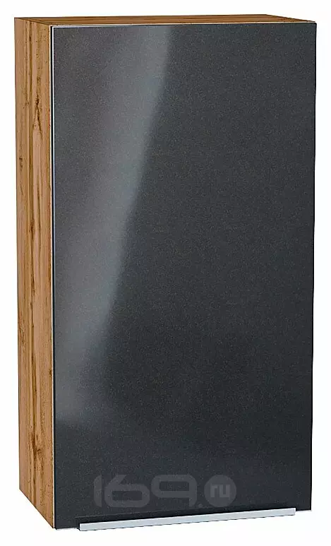 Шкаф верхний с 1-ой дверцей Фьюжн Anthracite Дуб Вотан 920*500*320