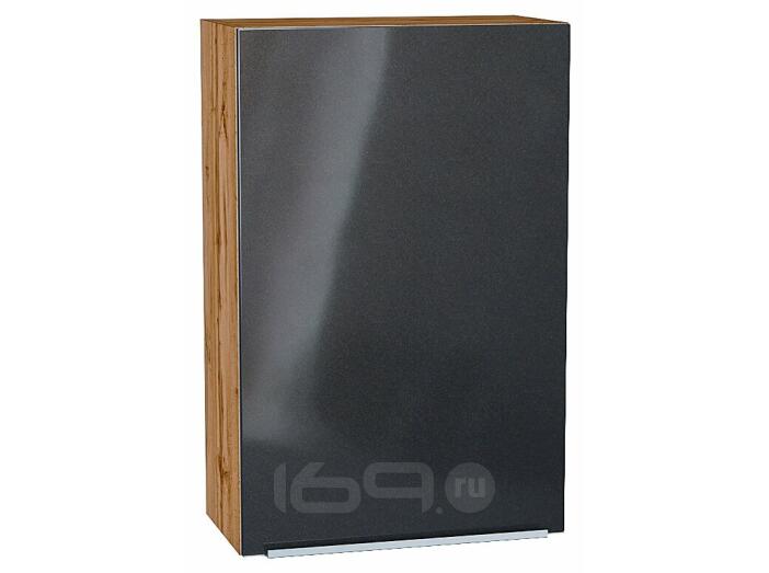 Шкаф верхний с 1-ой дверцей Фьюжн Anthracite Дуб Вотан 920*600*320