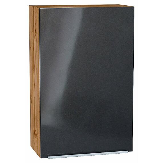 Шкаф верхний с 1-ой дверцей Фьюжн Anthracite Дуб Вотан 920*600*320
