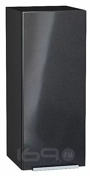 Шкаф верхний с 1-ой дверцей Фьюжн Anthracite Graphite 716*300*320