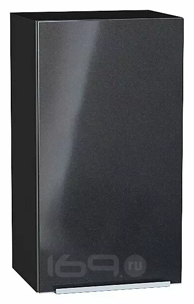 Шкаф верхний с 1-ой дверцей Фьюжн Anthracite Graphite 716*400*320