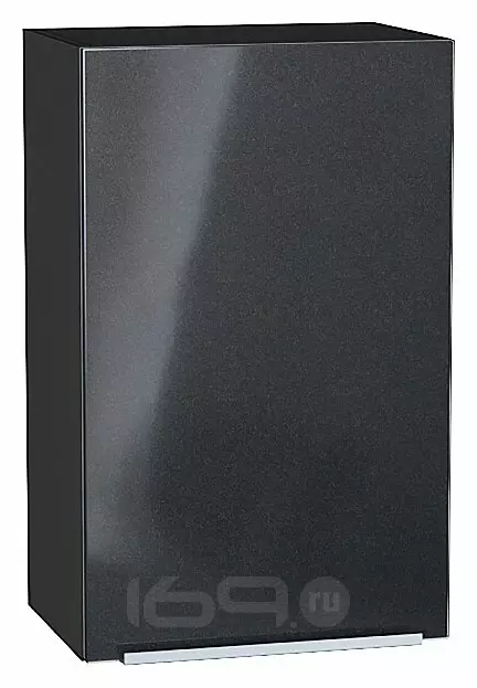 Шкаф верхний с 1-ой дверцей Фьюжн Anthracite Graphite 716*450*320