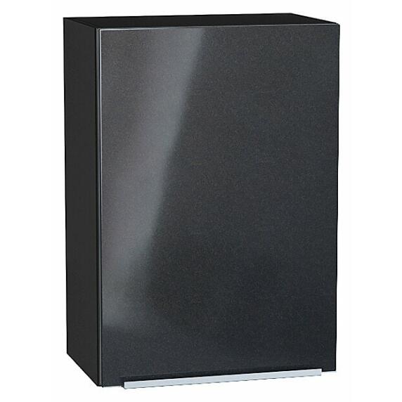 Шкаф верхний с 1-ой дверцей Фьюжн Anthracite Graphite 716*500*320