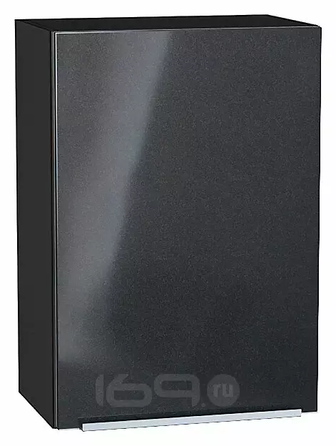 Шкаф верхний с 1-ой дверцей Фьюжн Anthracite Graphite 716*500*320